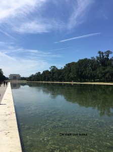 Desde el Obelisco vistas del Monumento a Lincoln